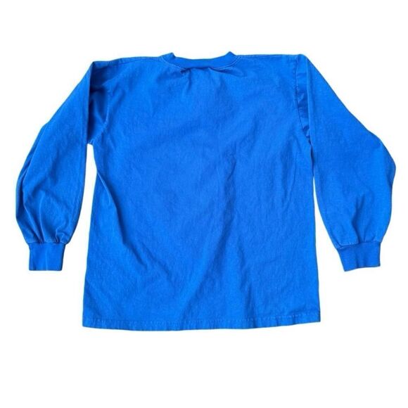 Mickey Disney Michigan Shirt Long Sleeve Tee Sherry\'s Best Vintage Medium Blue
